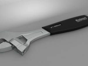 rolson 200mm wrench 3D-Modell