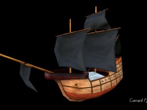age of sail carrack 3D Model