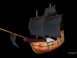 umur karak layar Model 3D