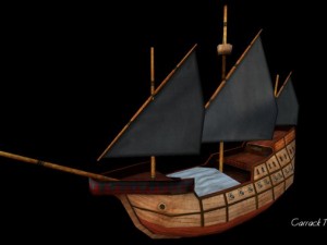age of sail carrack 3D Модель