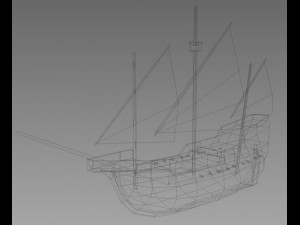 age of sail carrack 3D Модель