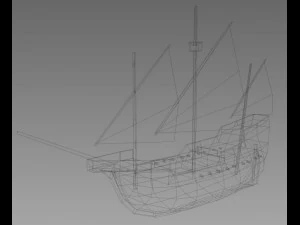 age of sail carrack 3D Model