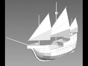age of sail carrack 3D Model