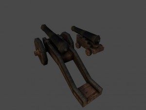 16th cannons 3D Model
