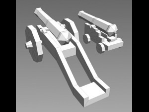 16th cannons 3D Модель