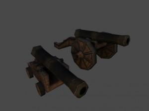 16th cannons 3D Модель