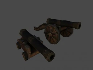16th cannons 3D Model
