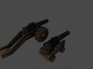 16th cannons 3D Model