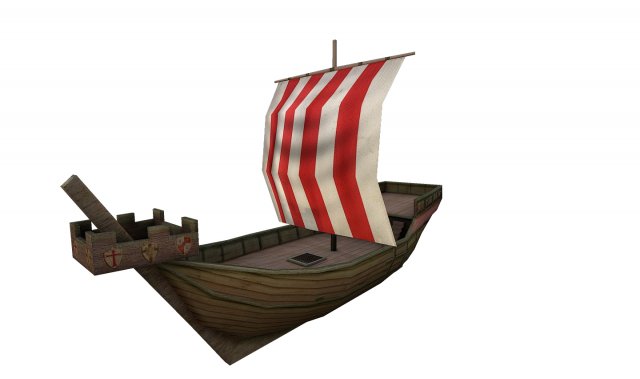 age of sail hanse cog 3D Модель .c4d .max .obj .3ds .fbx .stl .blend 