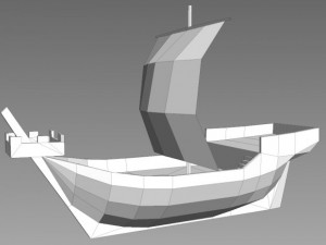 age of sail hanse cog 3D Модель