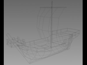 age of sail hanse cog 3D Модель