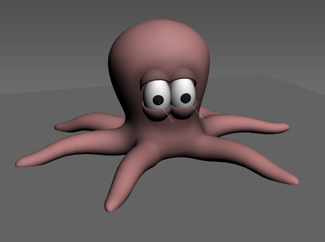 octopus 3D Model in Cartoon 3DExport
