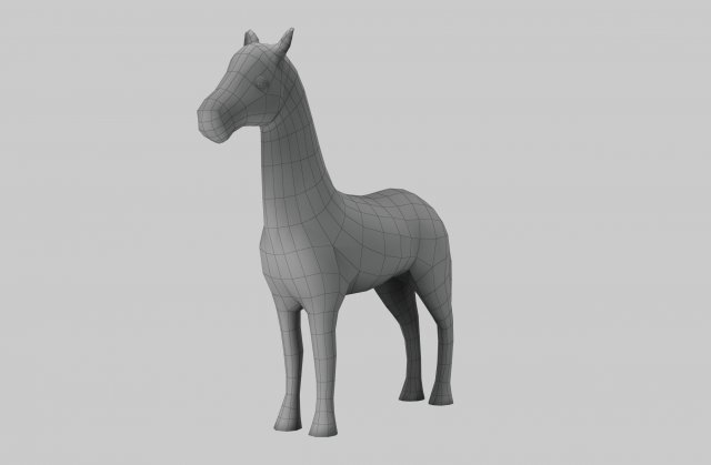 horse 3D Model .c4d .max .obj .3ds .fbx .stl .blend 