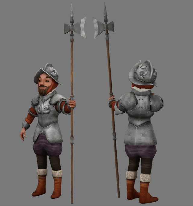 conquistador Modelo 3D .c4d .max .obj .3ds .fbx .stl .blend 