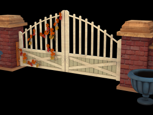 ranch gate 3D Model