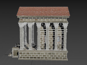 athens antique house low-poly 3D Модель