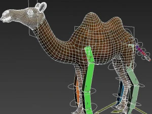 верблюжий низькополігональний 3D Модель