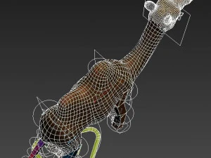 верблюжий низькополігональний 3D Модель