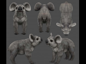 koala low-poly 3D Model