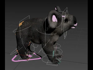 koala low-poly 3D Model