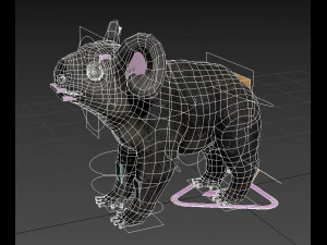 koala low-poly 3D Model
