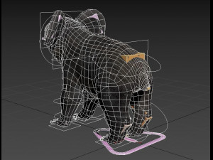 koala low-poly Modello 3D