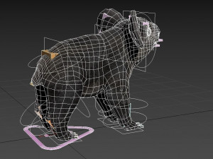 koala low-poly Modello 3D