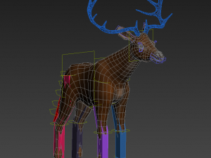 deer animal low-poly 3D मॉडल