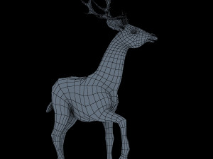 deer animal low-poly 3D मॉडल