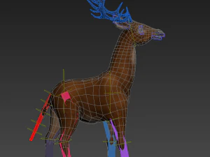 deer animal low-poly 3D Model