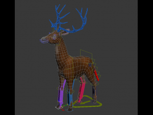 deer animal low-poly 3D मॉडल