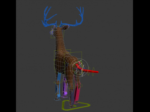 deer animal low-poly 3D मॉडल
