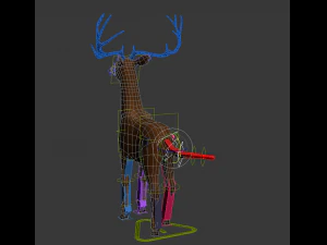 deer animal low-poly 3D Model