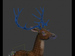 deer animal low-poly 3D मॉडल