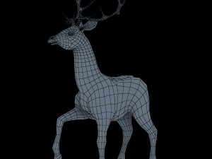 deer animal low-poly 3D मॉडल