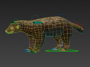 ratel low-poly 3D Model