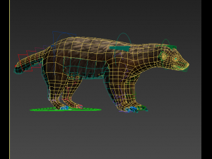 ratel low-poly 3D Model