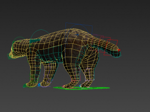 ratel low-poly 3D Model