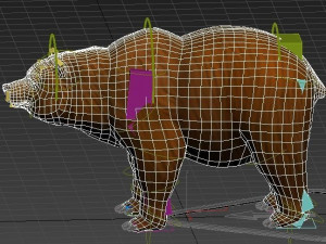 bear 3d low-poly 3D Model