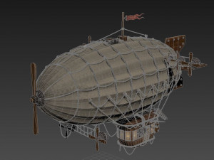 airship low-poly 3D Модель