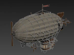 airship low-poly 3D Model