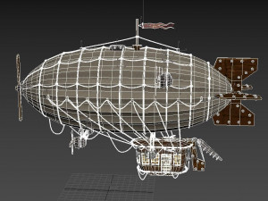 airship low-poly 3D Модель