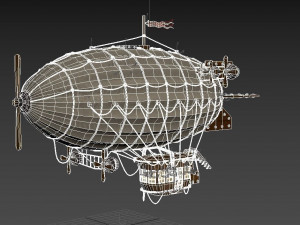 airship low-poly 3D Модель