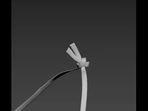 pince &agrave; cheveux sac bandouli&egrave;re bande de jambe Modèle 3D