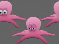Octopus Low-poly  Modello 3D