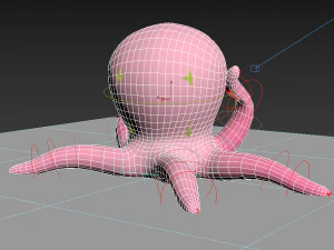 octopus low-poly 3D Model