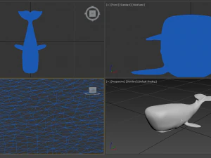 whale high poly 3D Model