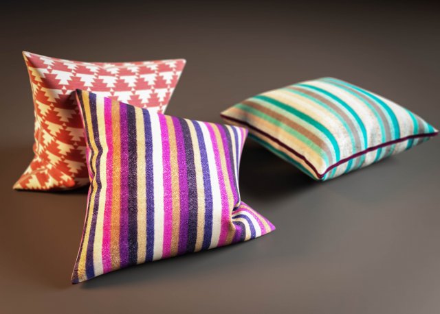 cushion 3D-Modell .c4d .max .obj .3ds .fbx .stl .blend 