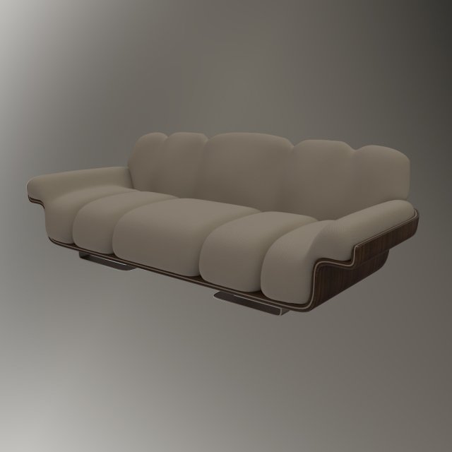 sofa Model 3D .c4d .max .obj .3ds .fbx .stl .blend