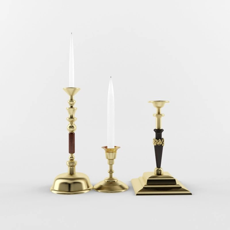 candle 3D Model .c4d .max .obj .3ds .fbx .stl .blend